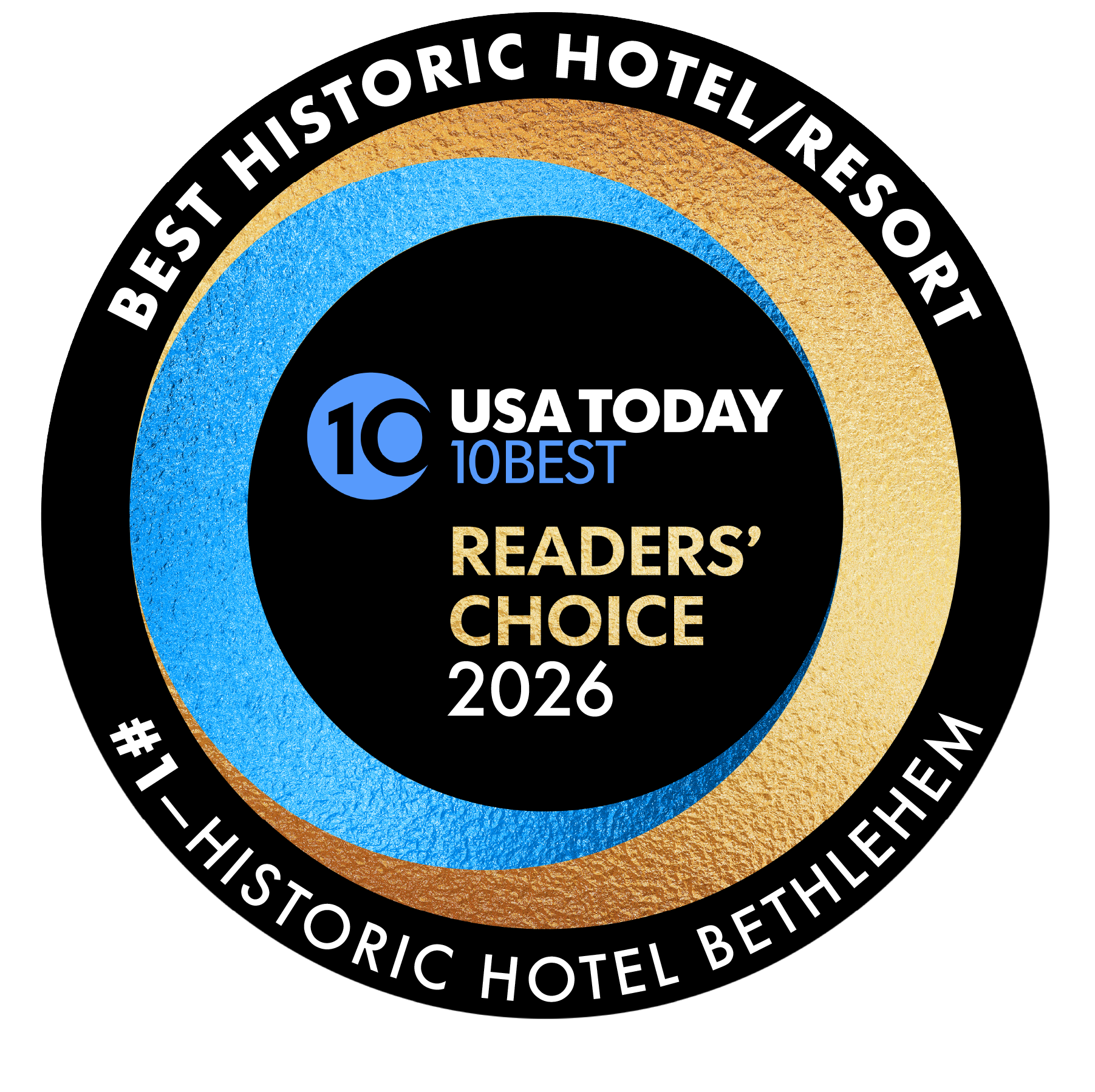Badge about 10 best hotels 2026